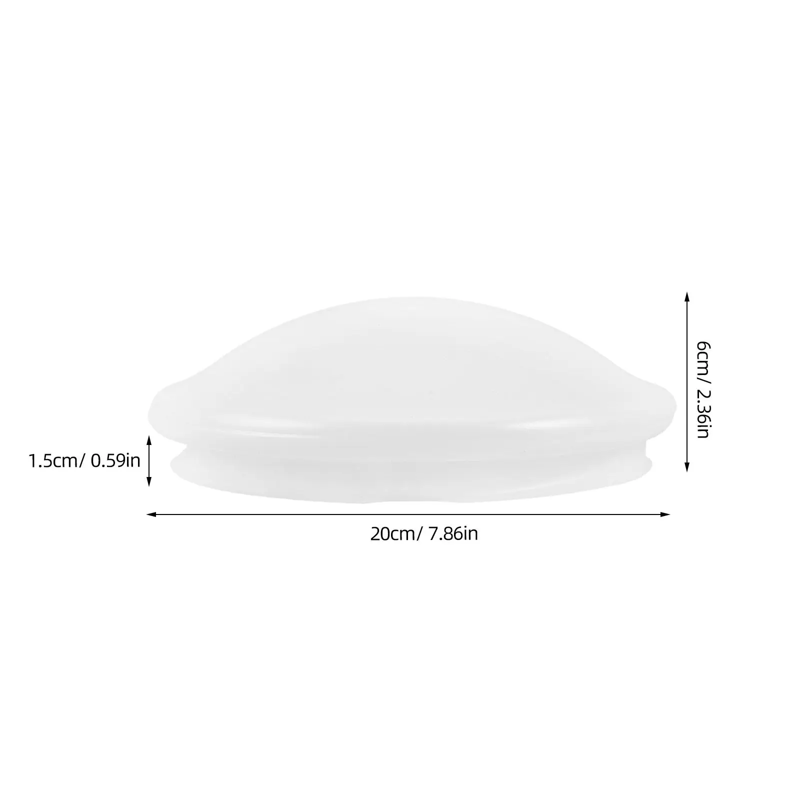 Premium Acrylic Ceiling Fan Lamp Cover Replacement 7.86 Od 7.5 Id Frosted Diffuser Shade Easy Install Modern Minimalist Light