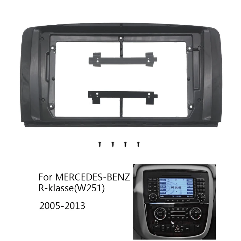 Android Car Radio Frame Kit For MERCEDES-BENZ R-klasse(W251) 2005-2013 Head Unit Fascia Auto Stereo Dash Panel Bezel Faceplate