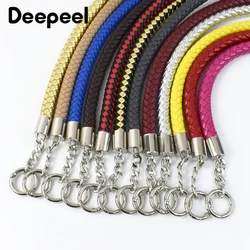 Short PU Leather Braided Rope Handles for handbag Shoulder Bag Strap bags belt  Replacement Detachable DIY Accessories 30-60cm