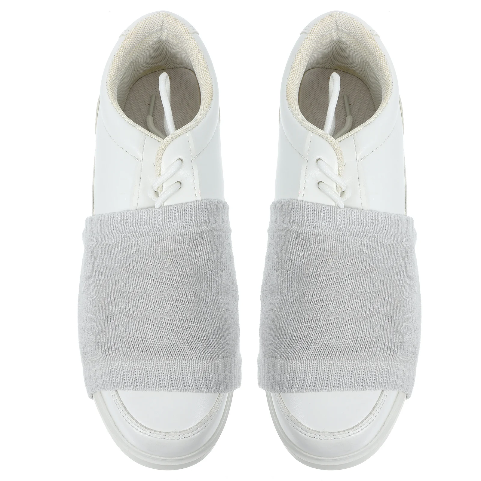 قطعتان من جوارب الرقص مصنوعة من مادة القطن غير قابلة للانزلاق وخفيفة الوزن وقابلة للتنفس لحماية الأحذية على الأرض آمنة لممارسة التدريب على مستلزمات الرقص #2