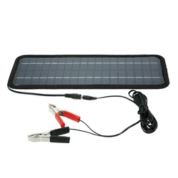 12V 4.5W Portable Solar Panel Power Car Universal Boat Battery Charger Backup Outdoor For Car Automobile Boat Rechargeable Power