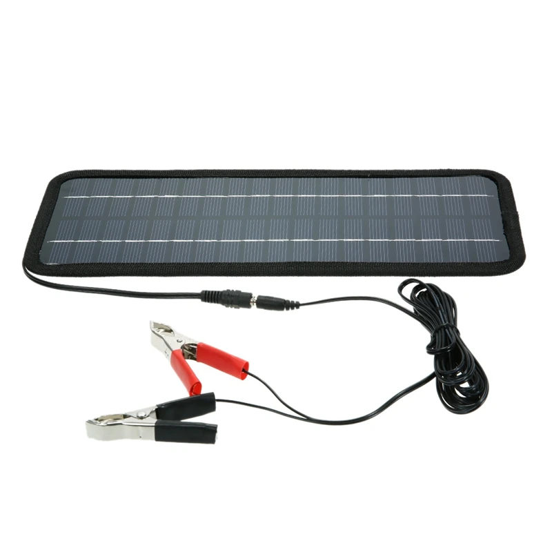 12V 4.5W Portable Solar Panel Power Car Universal Boat Battery Charger Backup Outdoor For Car Automobile Boat Rechargeable Power 