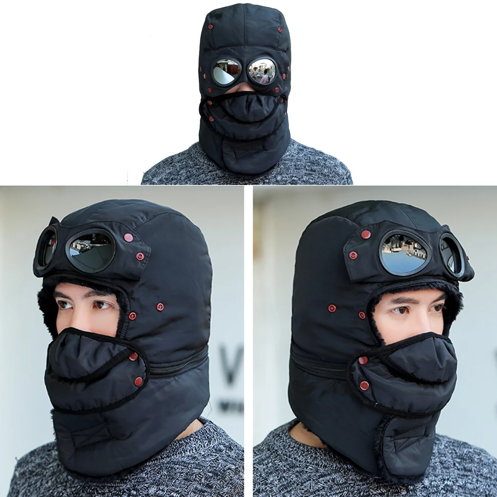 1 قطعة يندبروف الحرارية الصياد غطاء سميكة غطاء للأذن لفصل الشتاء الدراجات التزلج الرياضة في الهواء الطلق قبعة تدفئة للجنسين