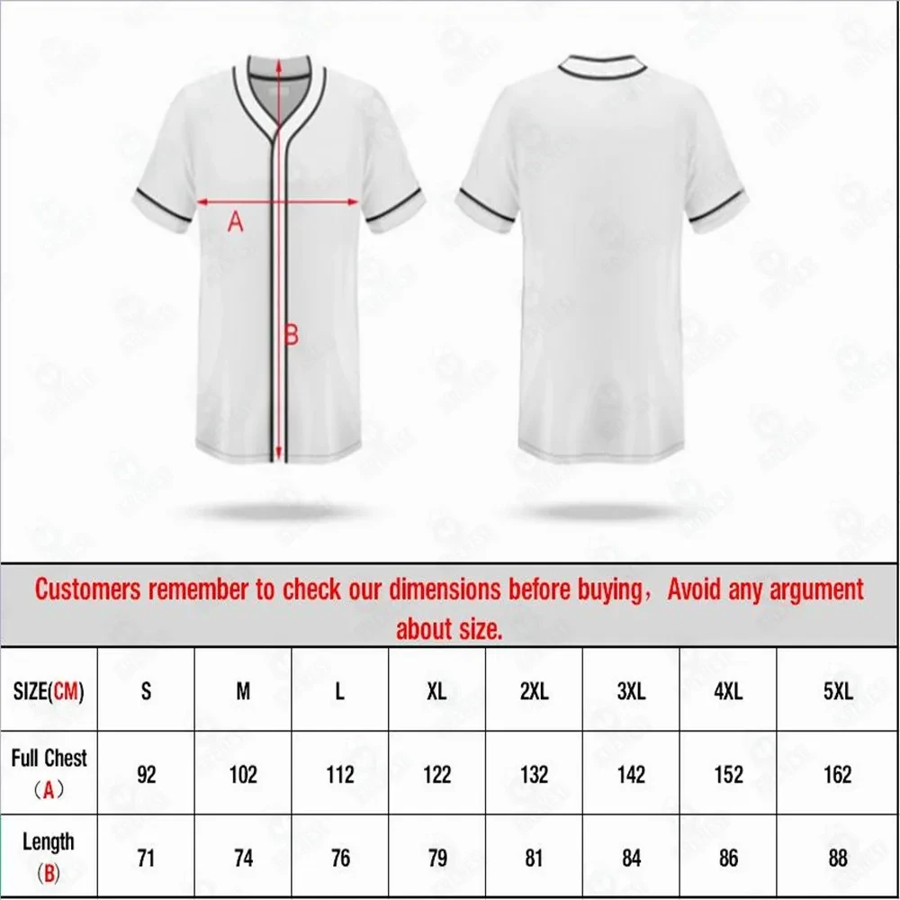 Tattoo Pattern Baseball Jersey Hip Hop Hop Pullover Short Sleeve Sports Jerseys Softball Stitch Button 3D Printed Men\'s T-shirt