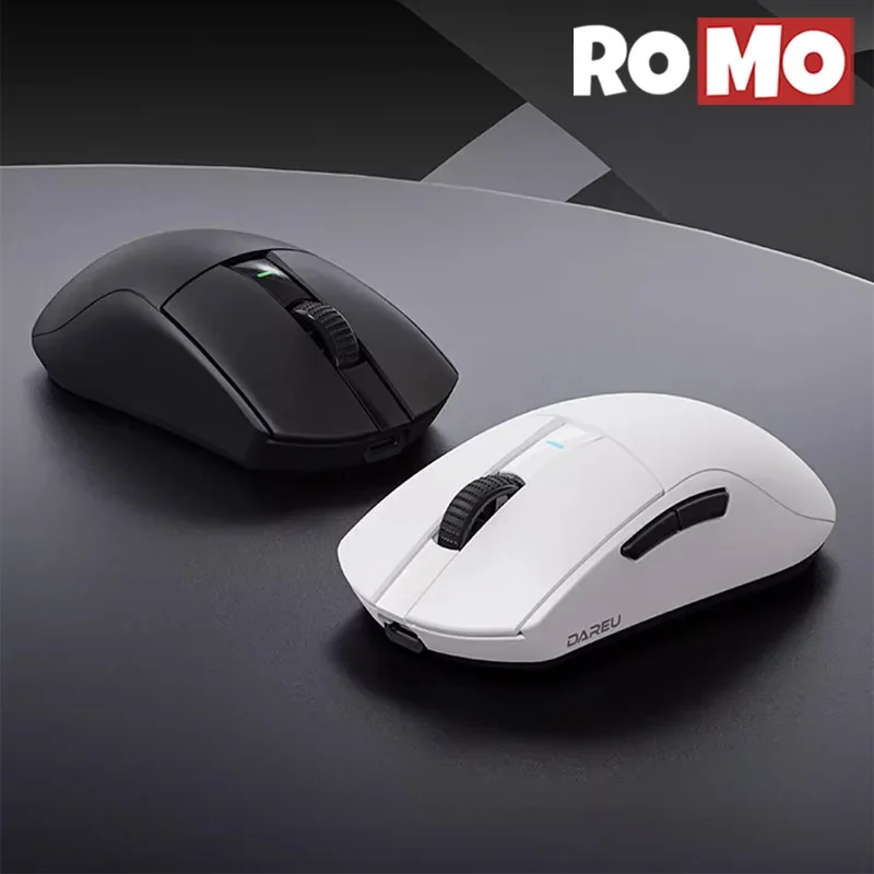 Dareu a950pro thri modus leichte maus rgb licht 26000dpi schnell aufladbare spiel maus paw3395 dpi einstellung pbt büromaus