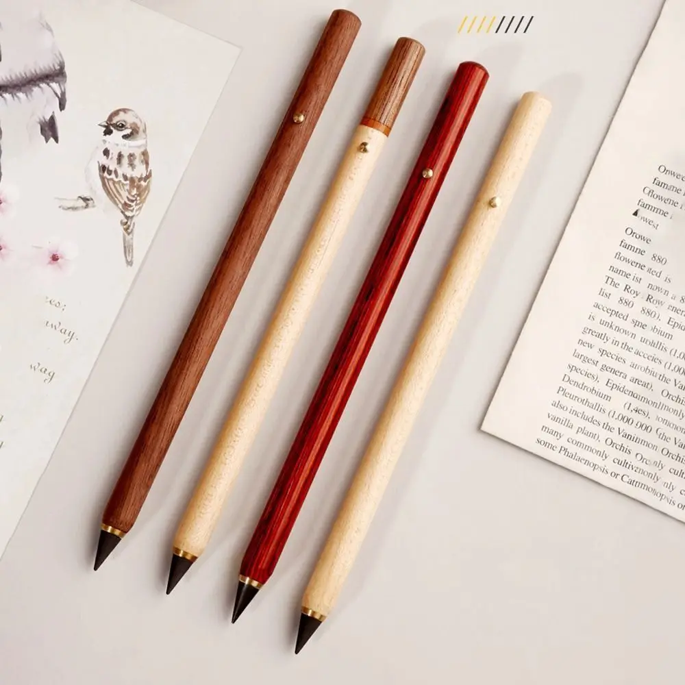 HB Unlimited Writing Pencil Ink Free Infinite Writing Eternal Pencil Ergonomic Design Replaceable Pen Tip