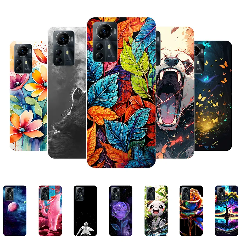 For TCL 30 SE Case 30SE Leaves Panda Soft Silicone Back Cover for TCL 30 SE 6165A 6165H Bumper TCL30SE Phone Case