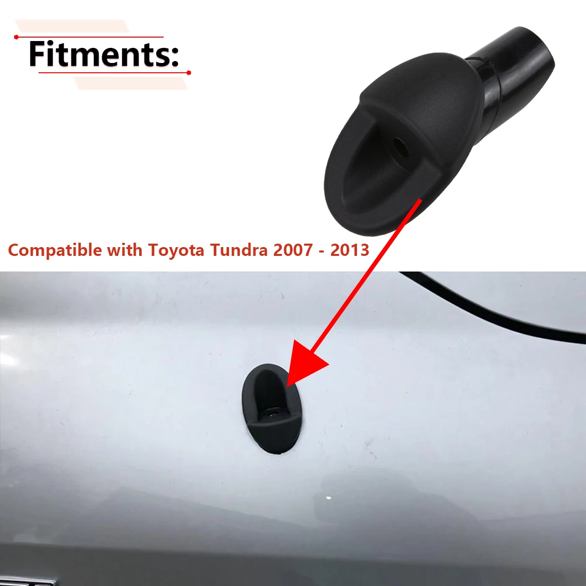 Car Antenna Bezel Rubber Ornament Base For Toyota Tundra 2007 2008 2009 2010 2011 2012 2013 Accessories 86392-0C040