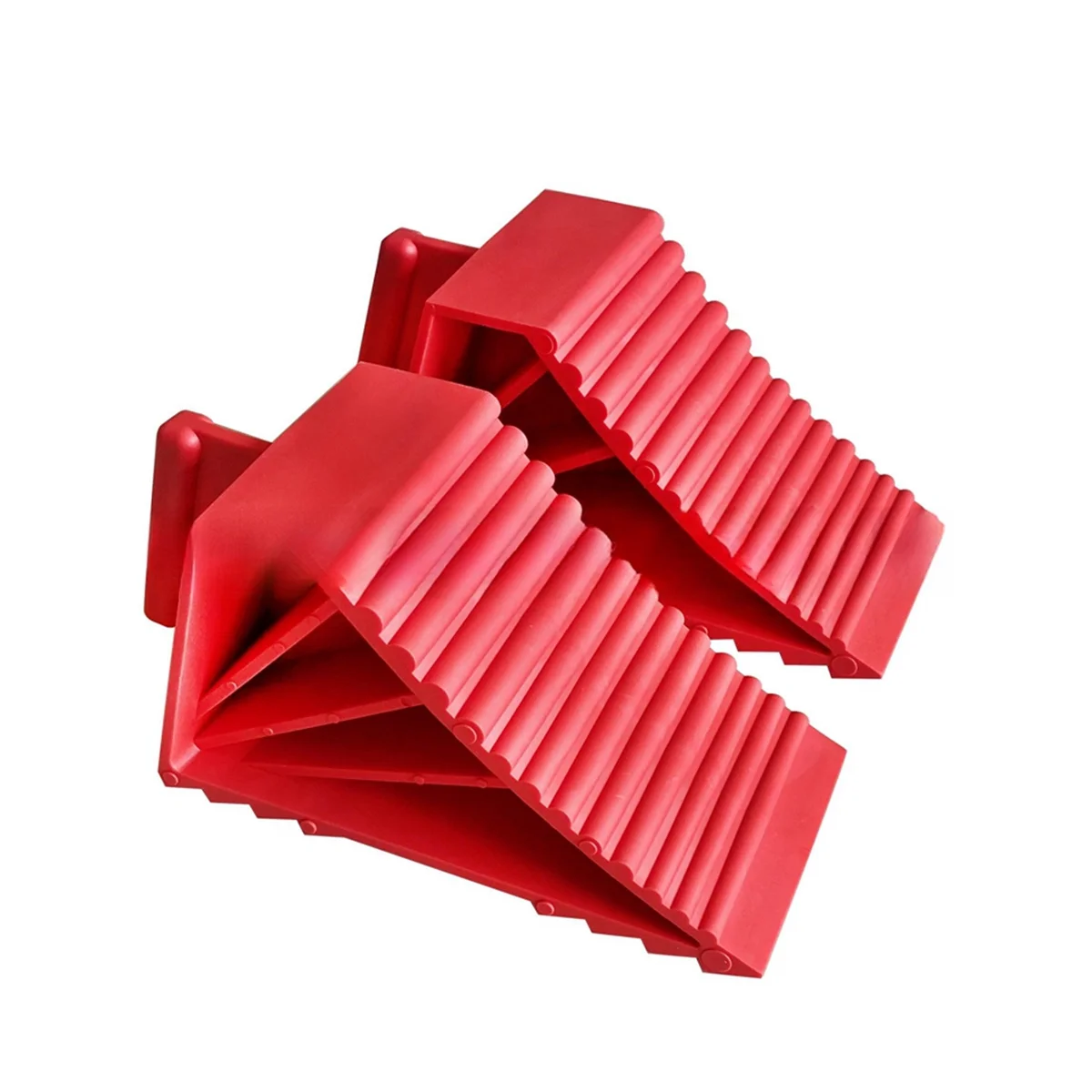 2Pack Wheel Chocks Plastic Heavy Duty, Tire Chocks for Travel Trailers, RV, Camper, and Trucks