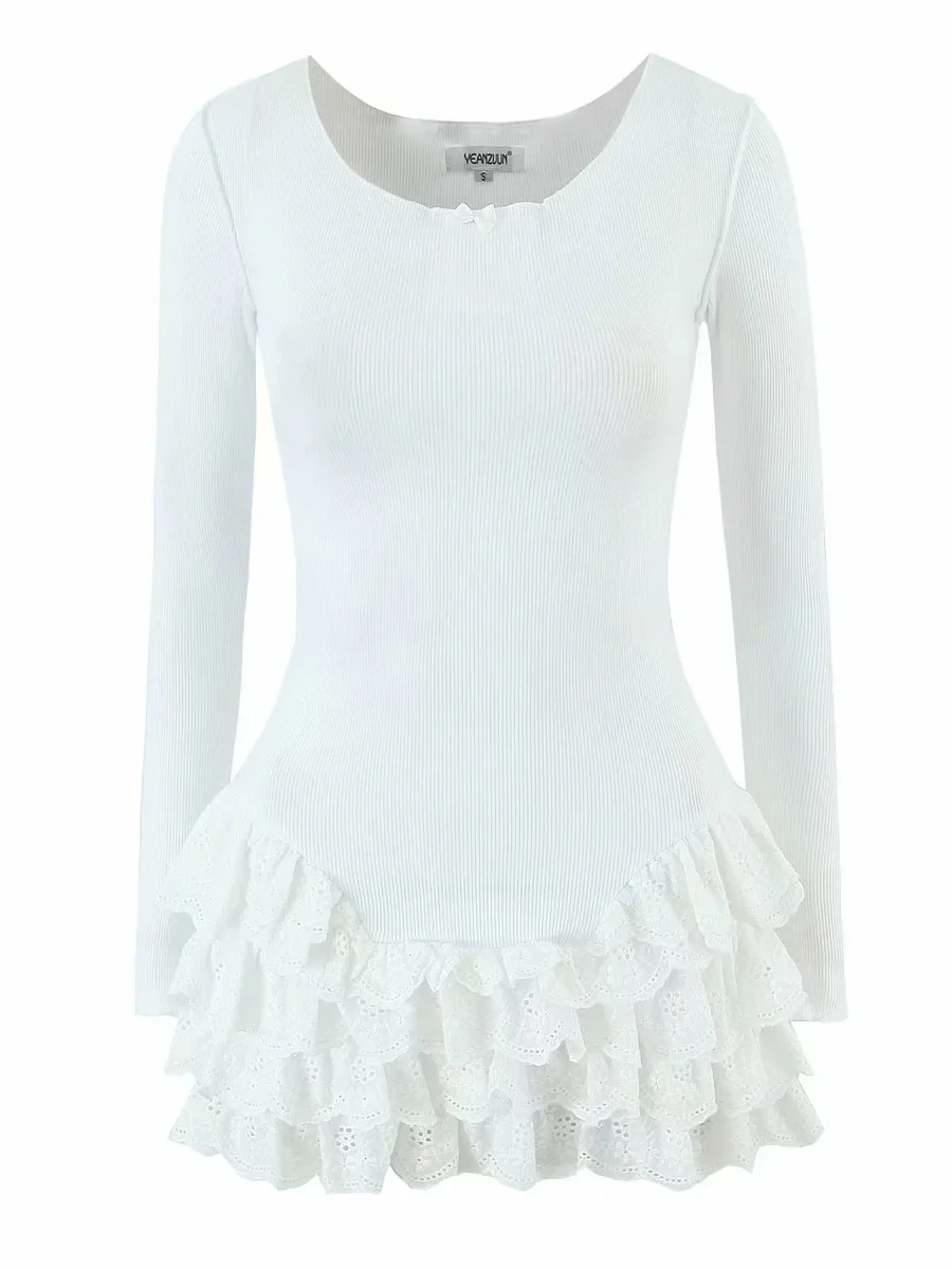 

Ретро американская пряная девушка кружевная лоскутная длинная све круглая Ne Dr женская утягивающая универсальная юбка из смеси хлопка