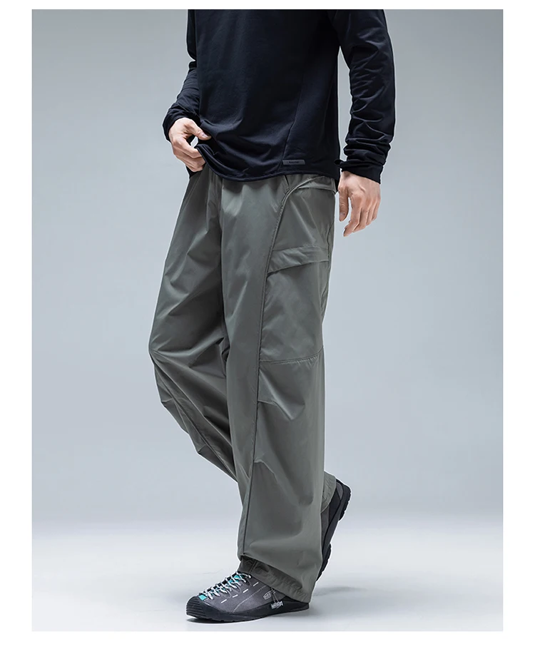 Unisex Wasserdichte & Reißfeste Wanderhose – 3D Anti-Falten, Verstellbarer Bündchen-Kordelzug für Outdoor-Trekking & Freizeitkleidung – Detail 8