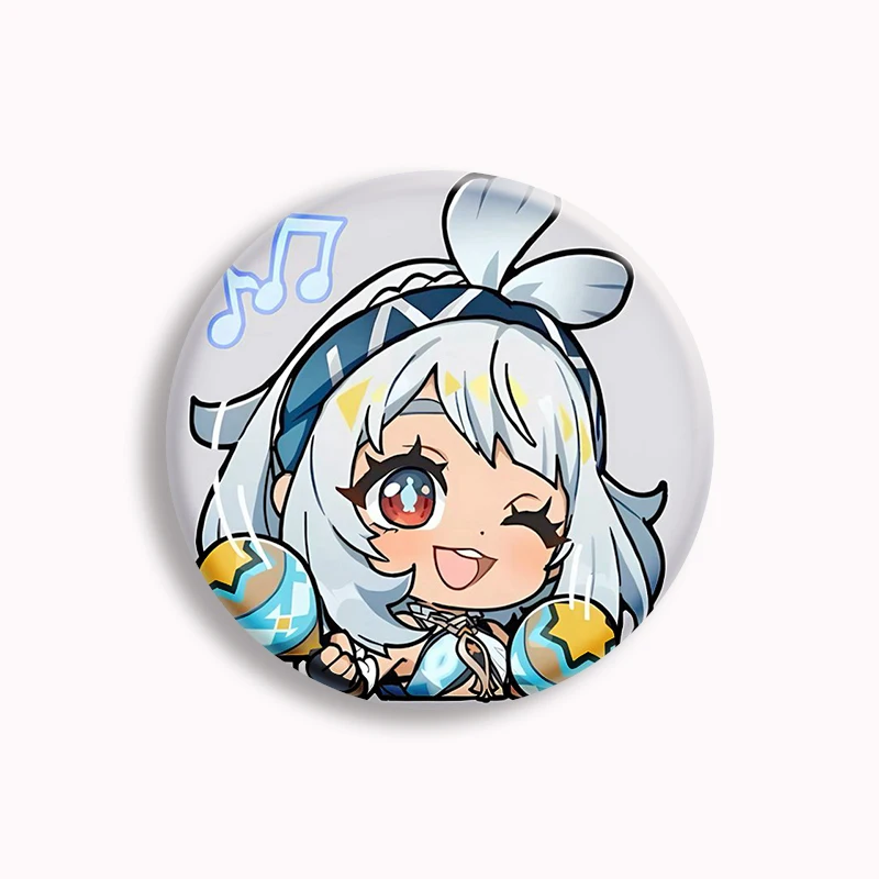 Genshin Impact Kinich Mualani Badges 25 32 44 58 75mm rond Cosplay broche sac décor Fans recueillir amis cadeaux broche Souvenir  15