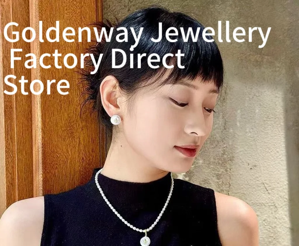 

Certificated Handmade Art Jewelry 925 Silver Freshwater Pearl Engraved Iris Ear Stud Mirror Luster Baroque Button Pearl Earring