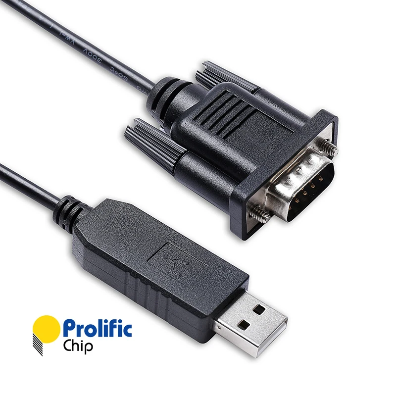 Prolific PL2303GT USB RS232 Serial to DB9 Male Cable for Lectrosonics DR Receiver Aspen Serial RS232 Communication