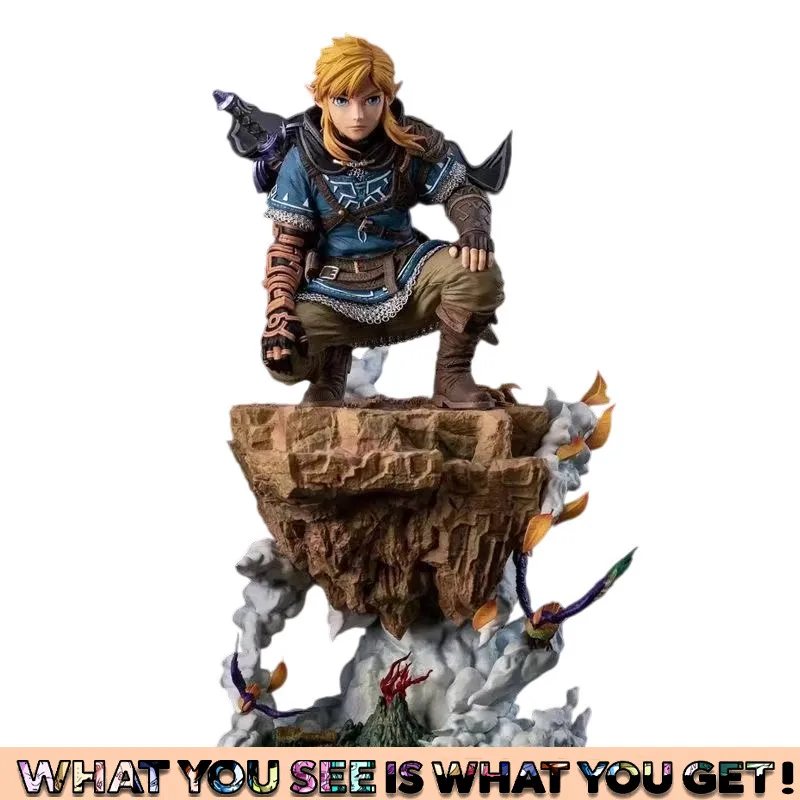 40cm Link Zelda Breath Of The Wild figuras en miniatura de Anime de gran tamaño lágrimas del Reino estatua de PVC figura de acción juguetes coleccionables