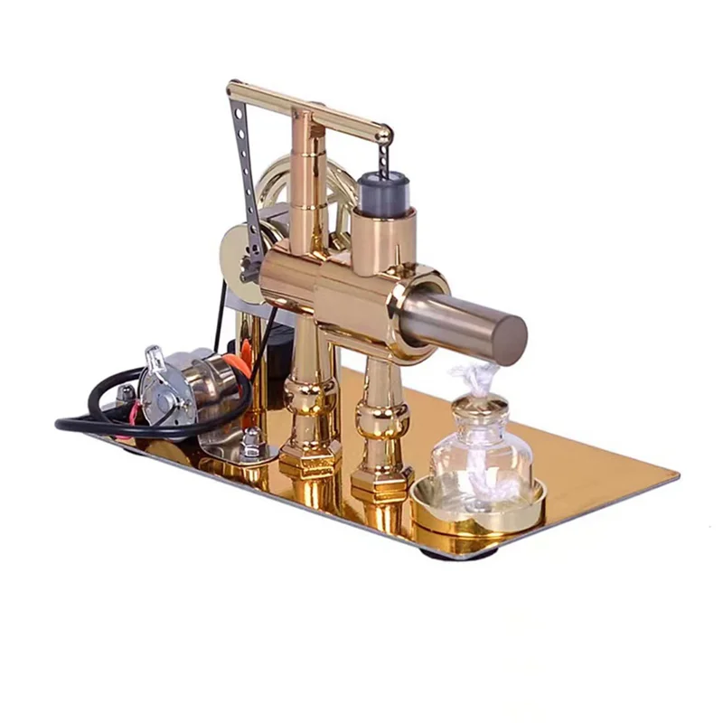 Top-Hot Air Single Cylinder Stirling Engine Generator Physics Popular Science Production Electricity Power Generator Model