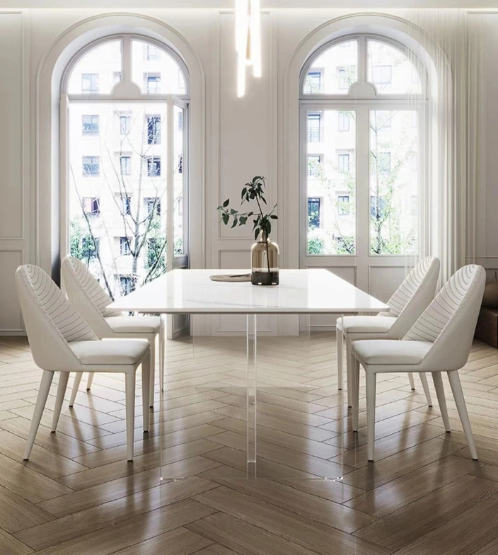 

Современный 4-местный стол для столовой, крышка, современная мебель для комнаты