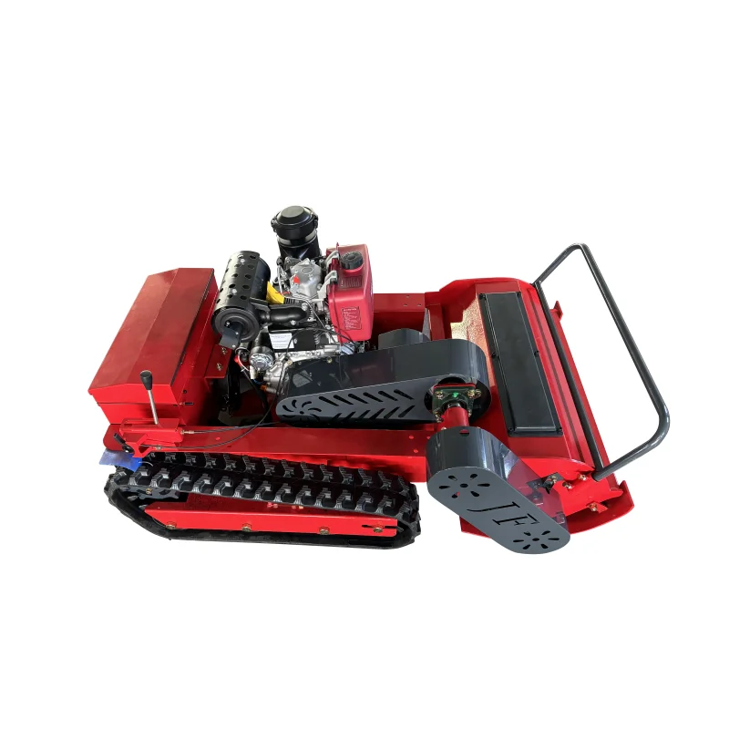 Exported to the United States Remote Control Lawn Mower Tracked 7.5HP Slope Mowing Agriculture Machinery Mower