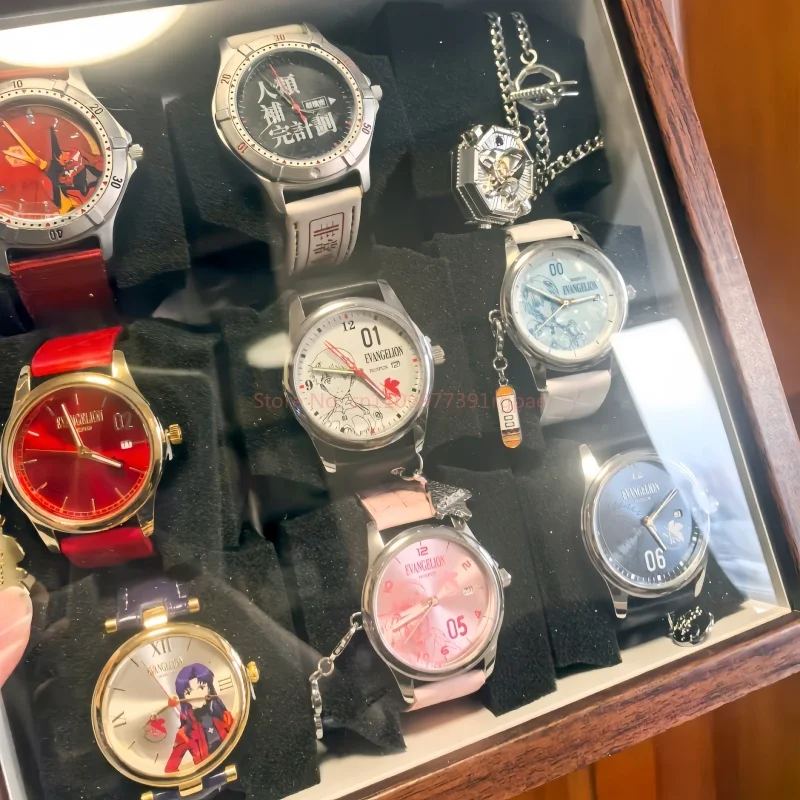 Montre-bracelet Boxfun Evangelion Blind Box, montre à quartz sur le thème de l'anime, série Nerv, pour collectionneurs d'anime adultes, usage quotidien décontracté