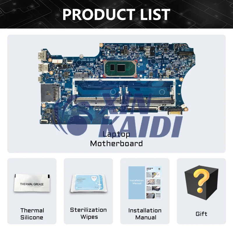 Notebook Mainboard For HP X360 14-DH L87921-001 L87921-501 L87921-601 Laptop Motherboard With I5 10th CPU 19798-1 Systemboard