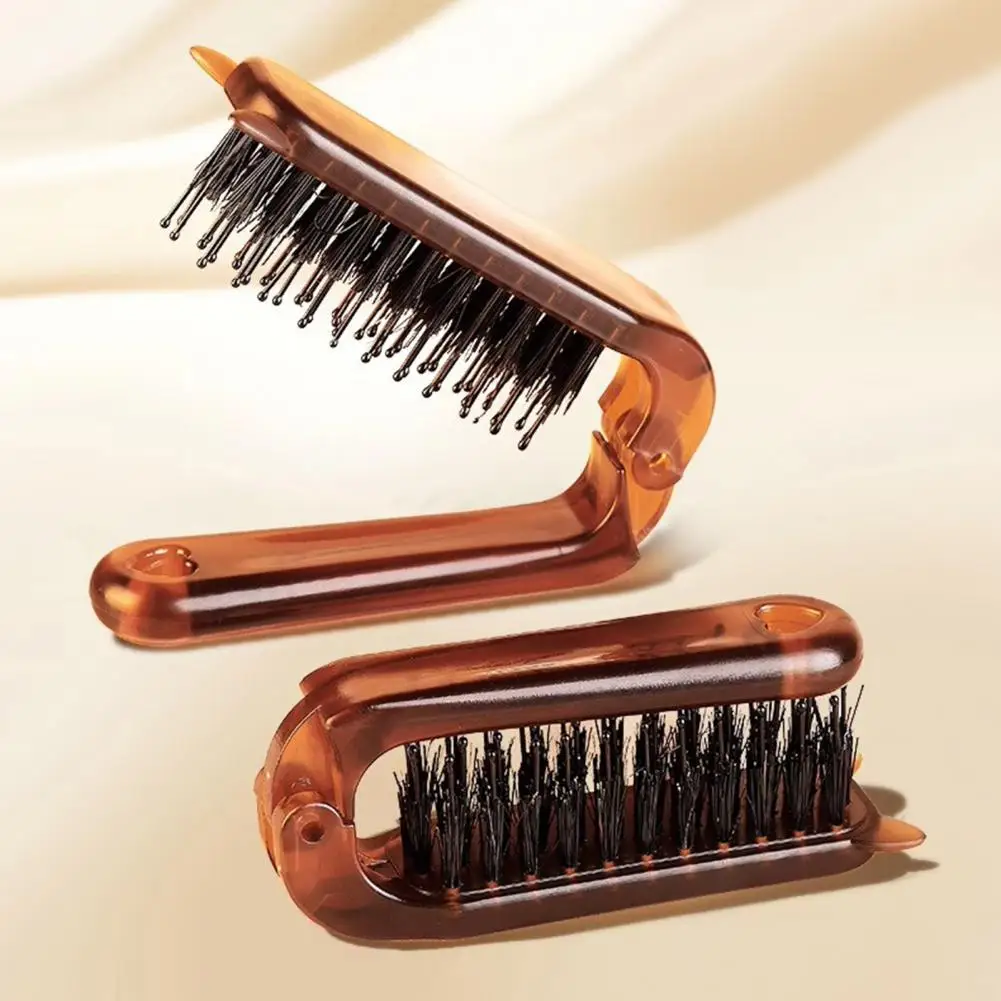 Travel Detangling Brush Portable Hair Brush 1/2/3pcs Boar Bristle Foldable Hair Brush Set Portable Travel for Men for Hair