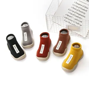 Shoes Meckior Baby First Socks, Walker Child, Children's Boys and Girls, Soft Rubber Sole, Barefoot Floor, Casual Knit Boots 8 Main Sales First Purchase - №1