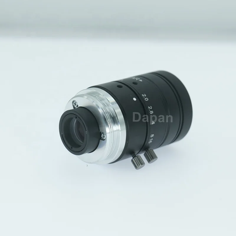 6MP 2/3 インチ C マウント工業用レンズ – 12mm 固定焦点、低歪み、F2.0、マシンビジョン、FA レンズ