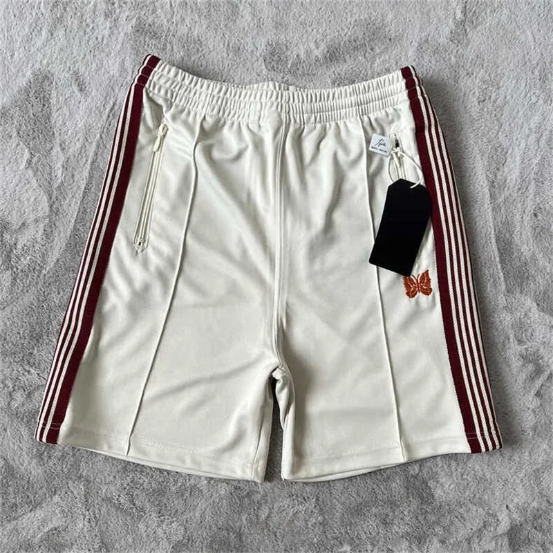 25SS AWGE Butterfly Embroidery Shorts 1:1 Classic Striped Joggers Sweat Pants Mens Shorts With Tags