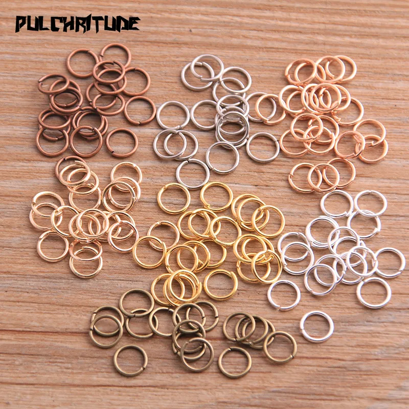 100pcs 2020 New Product 6mm 7 Color Open Ring For DIY Necklace Bracelet Chain Fashion Jewelry Making Findings