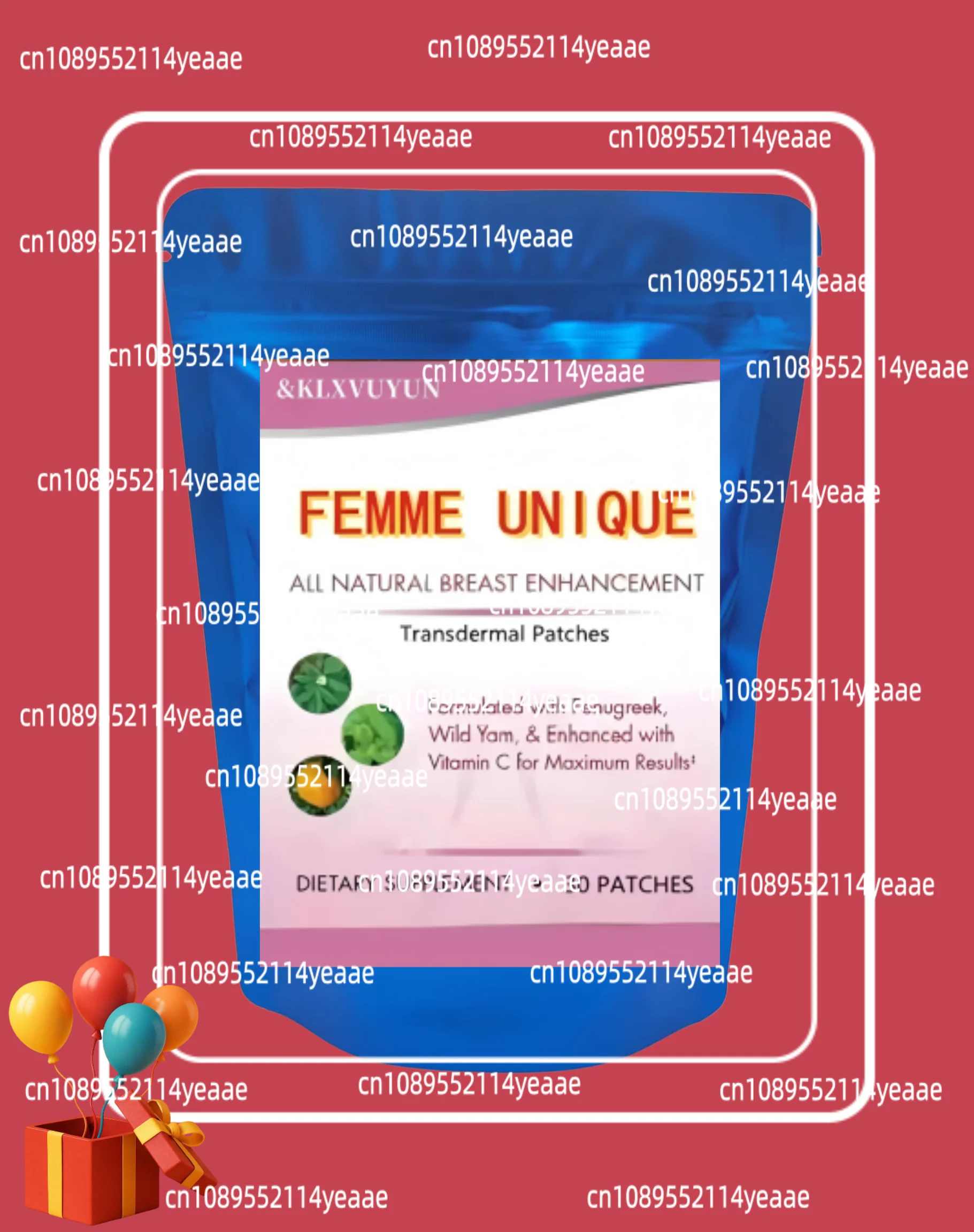 Clinical Strength Breast Augmentation Supplement, Transdermal Patches Produced In The Usa, Fenugreek, Wild Yam