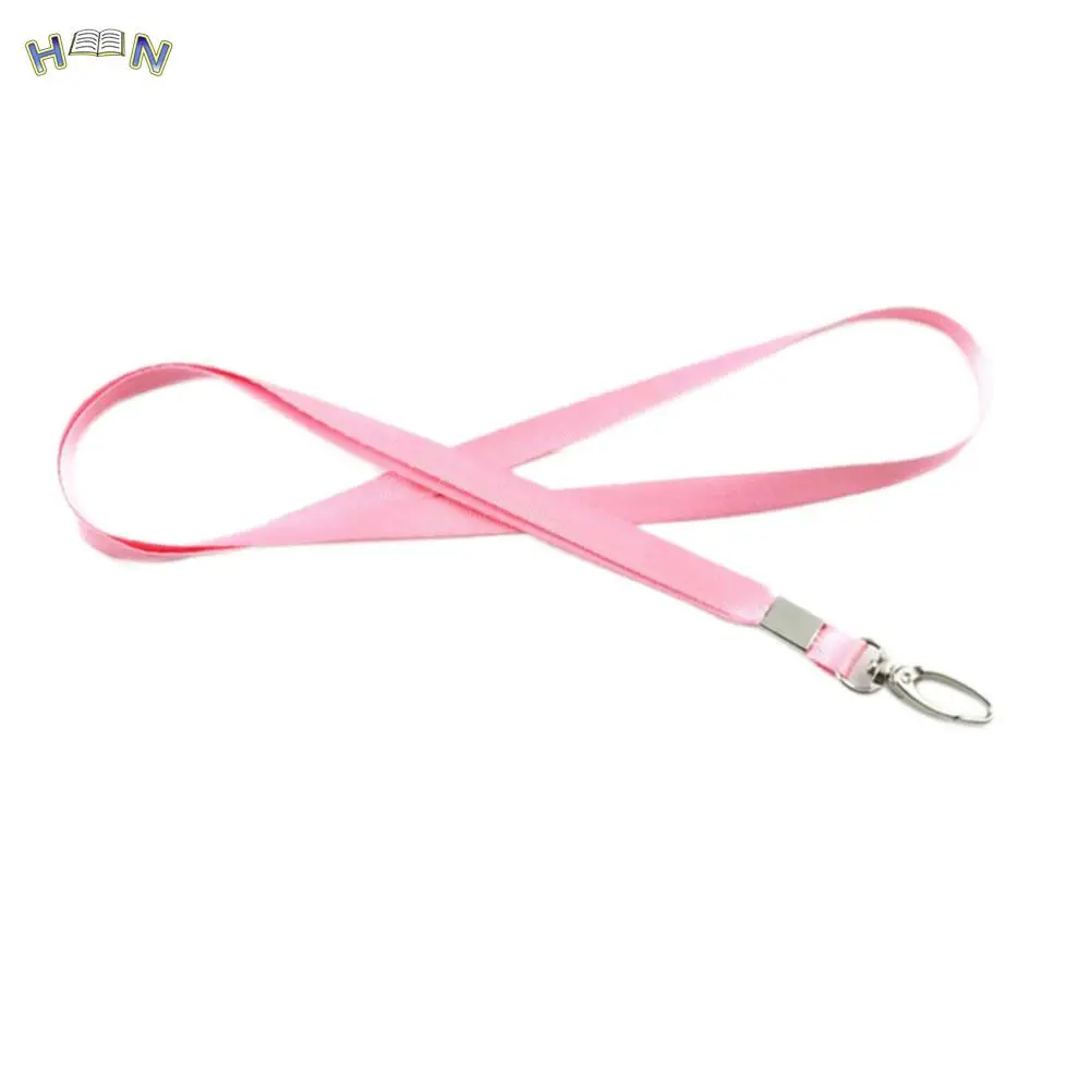 1Pcs Thicken Pure Color Lanyards For Keys ID Card Gym Mobile Phone Straps USB Badge Holder DIY Hang Rope Lariat Lanyard