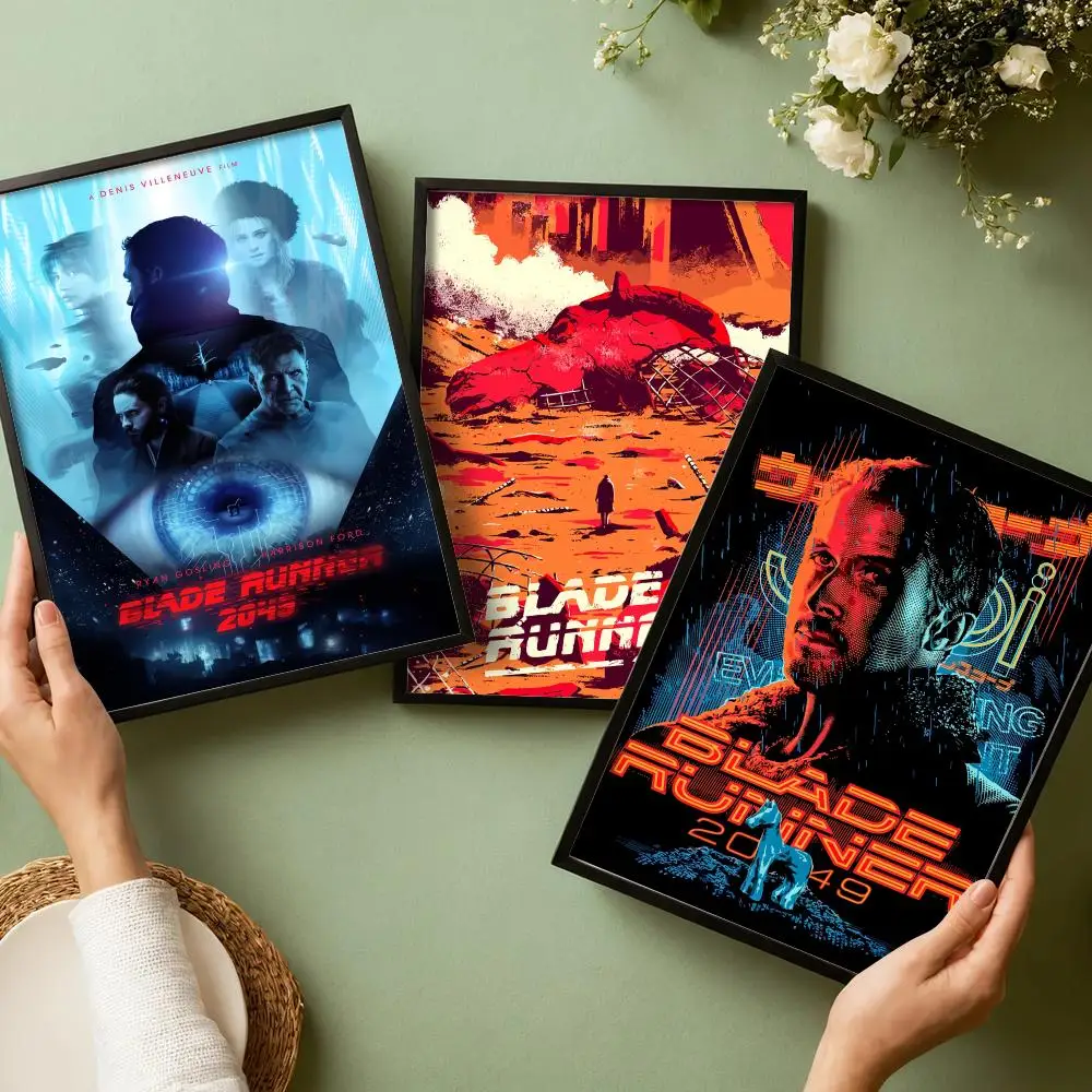 Movie B-Blade Runner 2049 Poster Decorative Wall Art Stickers Mural Photo Print for Home Living Room Hallway Decor