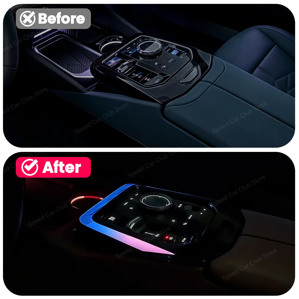NEW LED Center Console Saddle Light For BMW 5 Series G60 G68 I5Car Interior Decorative Lights No Replacement Required Style