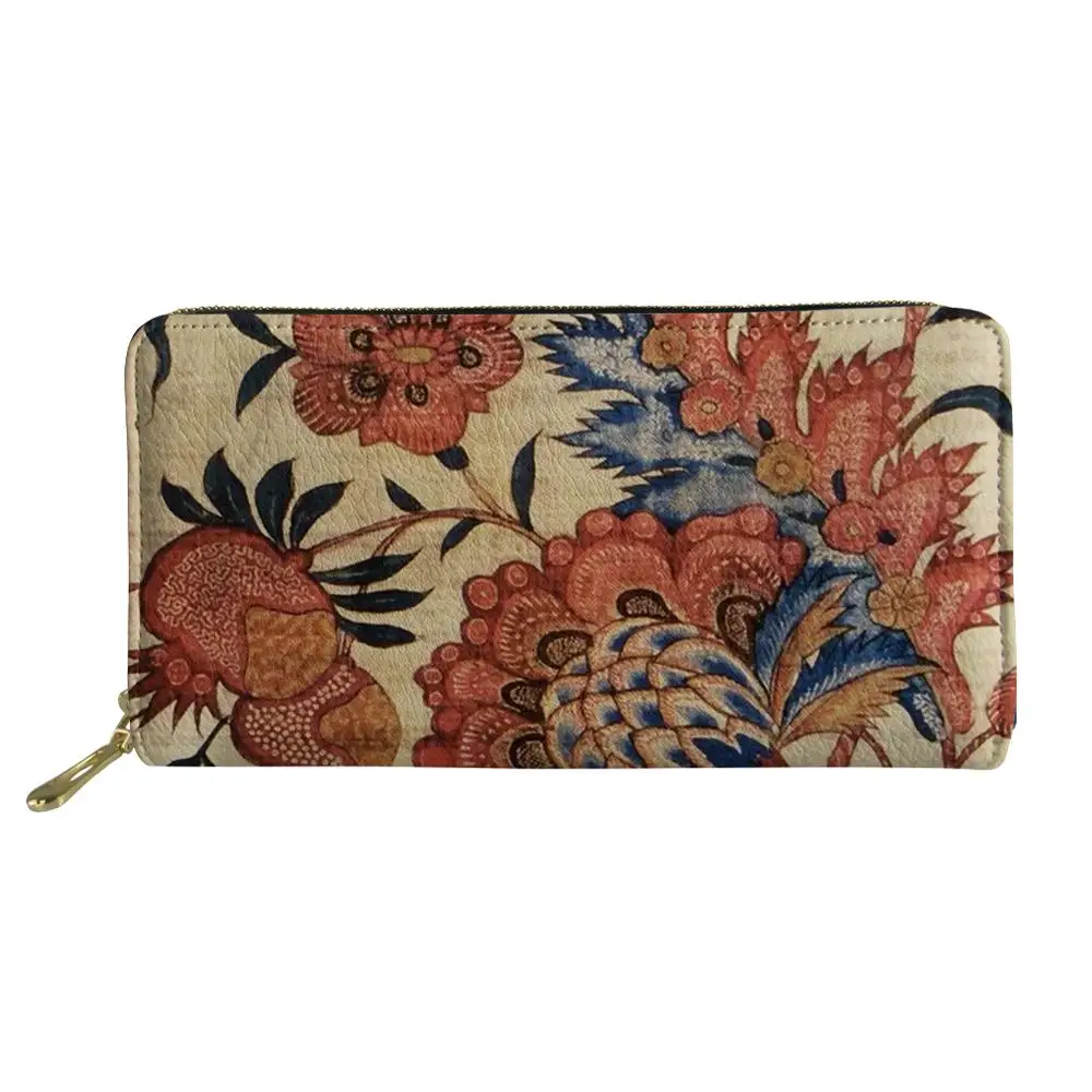 William Morris pimpernel-billeteras largas de tela para niñas, bolso de mano con cremallera para teléfono, Cartera de mano, 2022