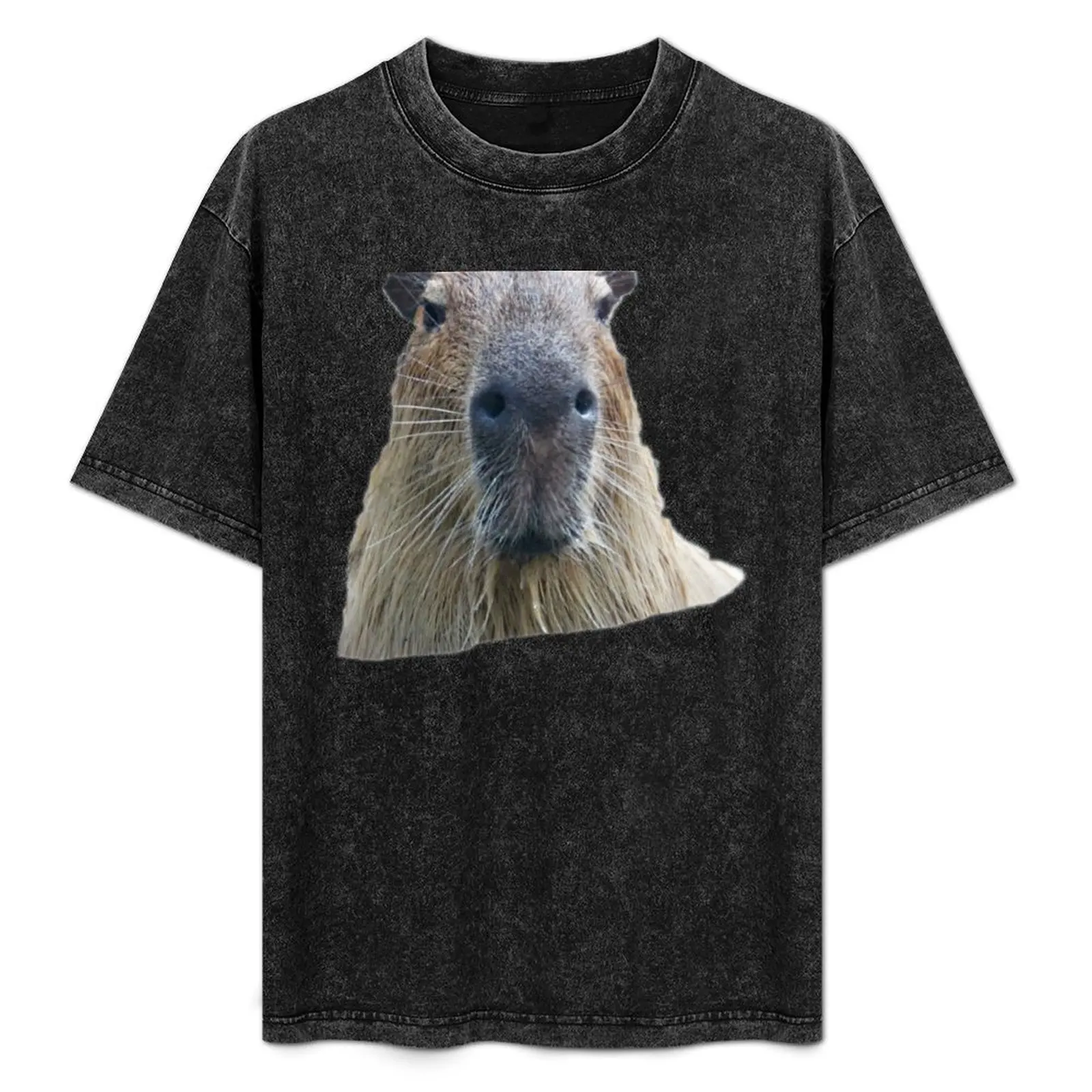 

The Capybara Granddad T-Shirt Casual Loose Fit Summer Tee Shirt