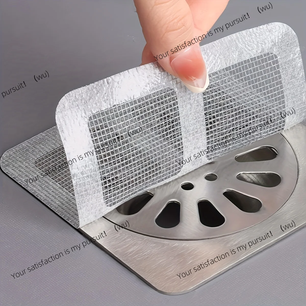 10/20pcs Floor Drain Sticker, Insect-proof Self-adhesive Bathroom Hair Filter Net, Sewer Filter, Kitchen Anti-blocking Mesh Net