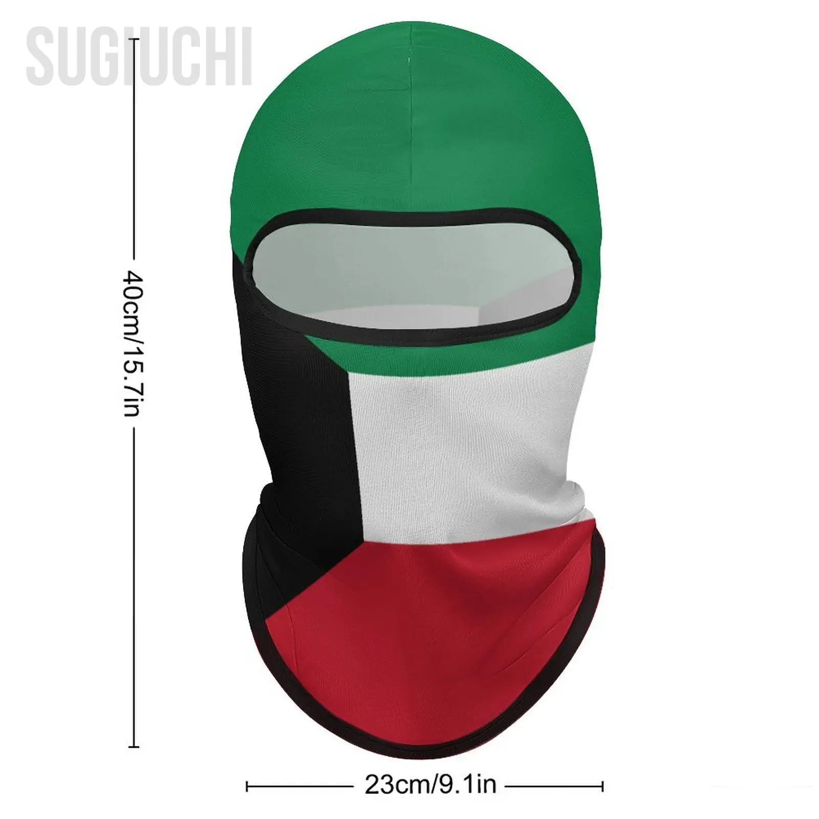 علم الكويت في الهواء الطلق بارد واقية من الشمس دراجة نارية قناع الوجه موتو السائق غطاء الرياح قناع سدادة يندبروف دراجة ركوب الدراجات القبعات #6