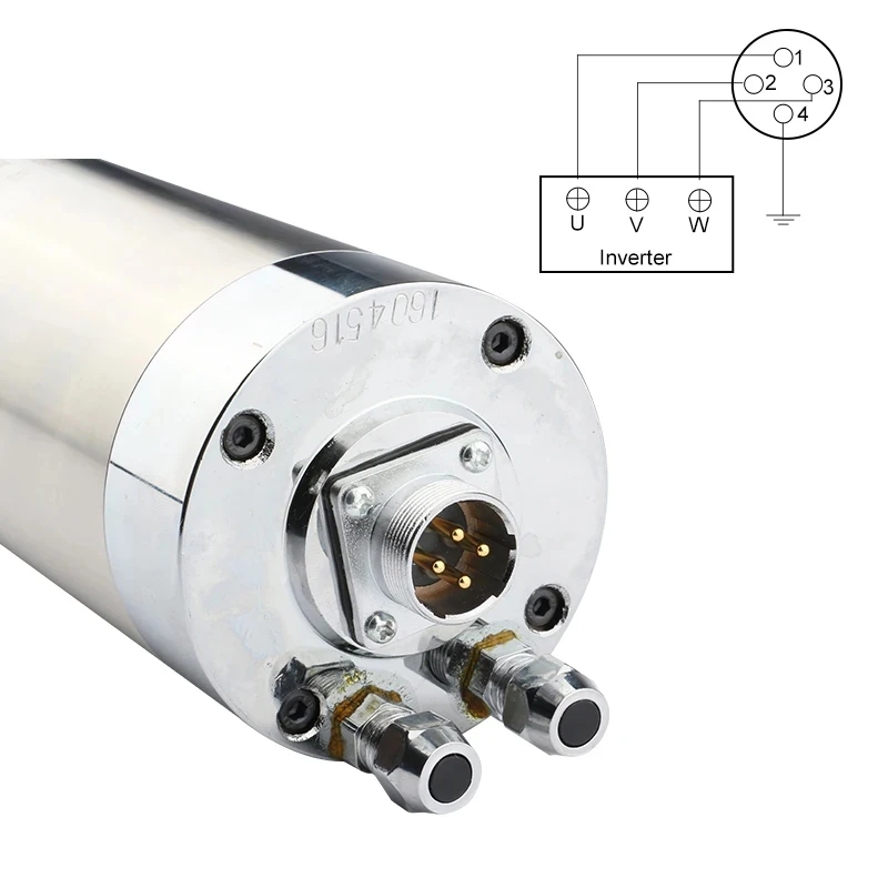 GDZ-80-2.2B 2.2KW ER20 CNC Water Cooled Spindle Motor Cooling 80x213mm For Router Engraving Milling Machine