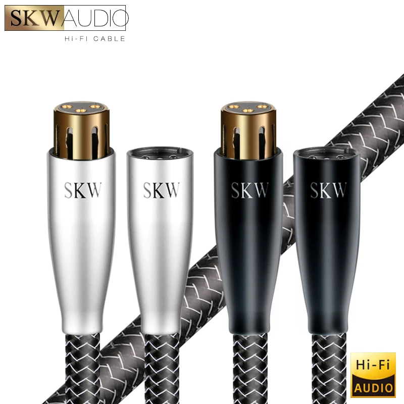 

SKW XLR Microphone Cables High Purity copper Conductor, 3-Pin Balanced XLR Speaker Cable Male to Female Mic Cable,WG20-06