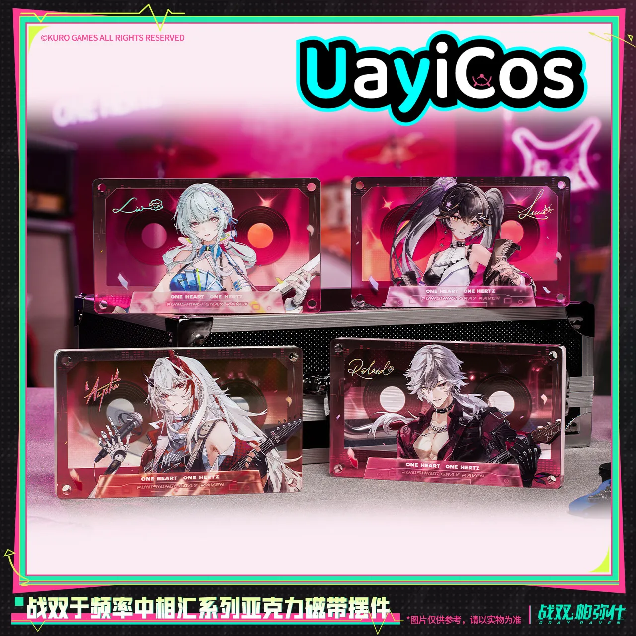 In stock Official PUNISHING: GRAY RAVEN Lee Lucia Kamui   Karenina Roland Acrylic Tape Ornaments One Hertz  Anime Game Toy Costu