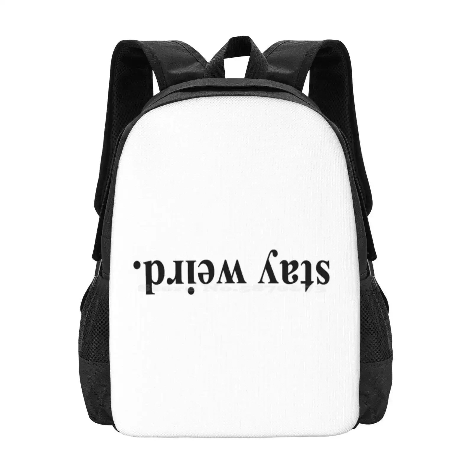 

Stay Weird Hot Sale Schoolbag Backpack Fashion Bags Funny Beautiful Pretty Aesthetic Tumblr Tumbler Kawaii Hipster Indie
