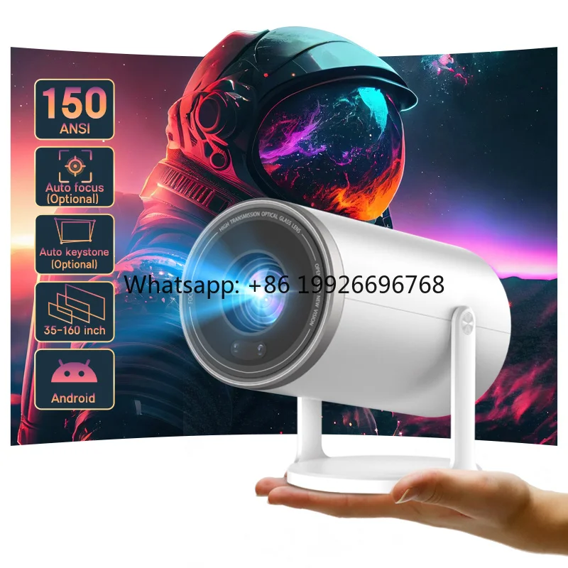B66 Mini Hd Smart  Video Small Projector and Moving Film Cinema Android Mobile Phone Tv Outdoor Movie Datashow Projector