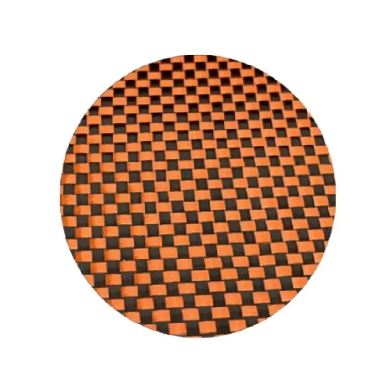 1500D Orange Kevlar + 3K Black Carbon Fiber Plain 190gsm