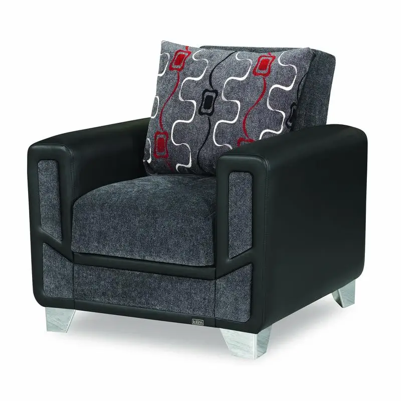 Convertible Upholstered Armchair with Storage - Modern Design for Stylish Living Rooms and Versatile Seating Solutions