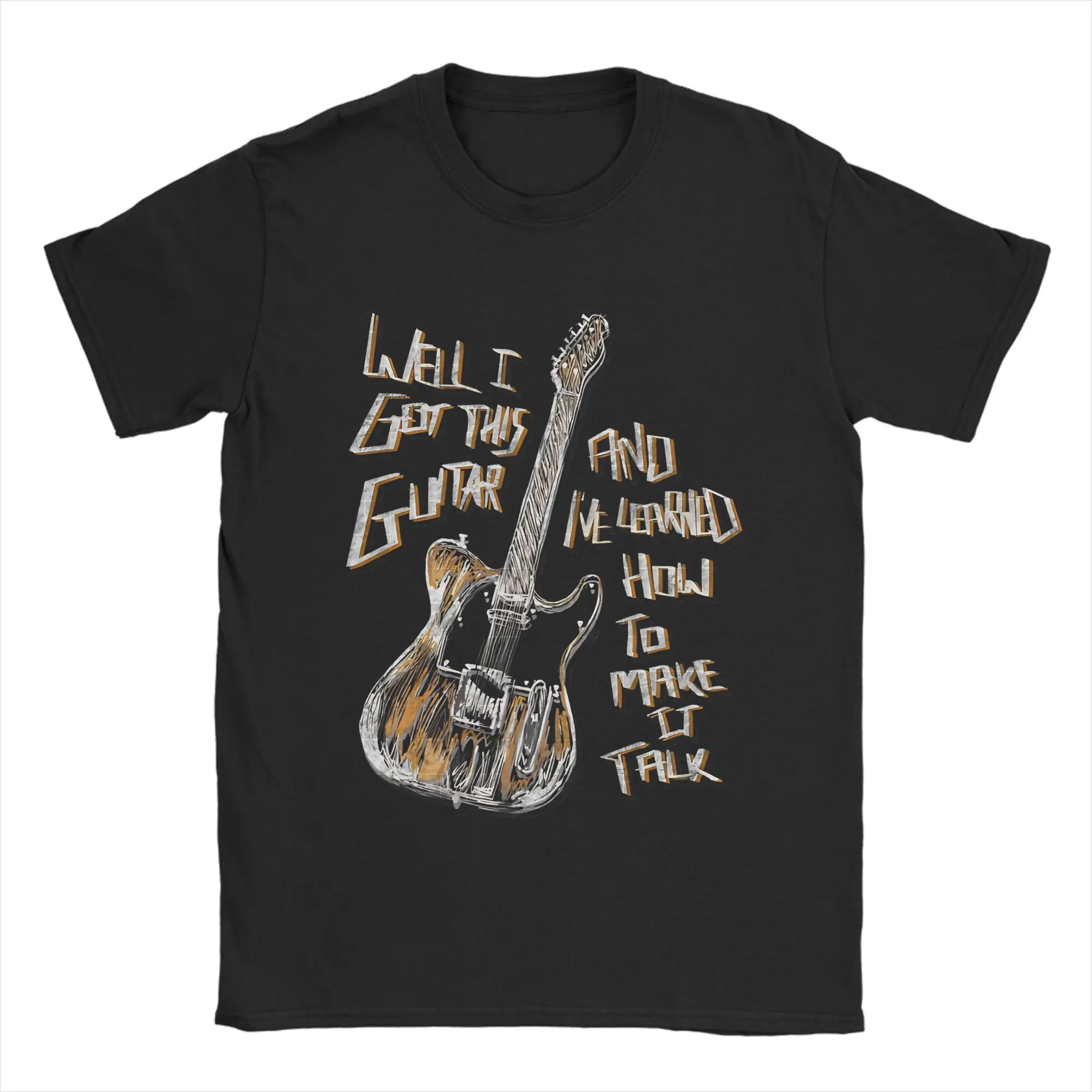 Thunder Road Bruce Rock Music  T-Shirts for Men Springsteen Amazing 100% Cotton Tees Crewneck Short Sleeve T Shirt Classic Tops
