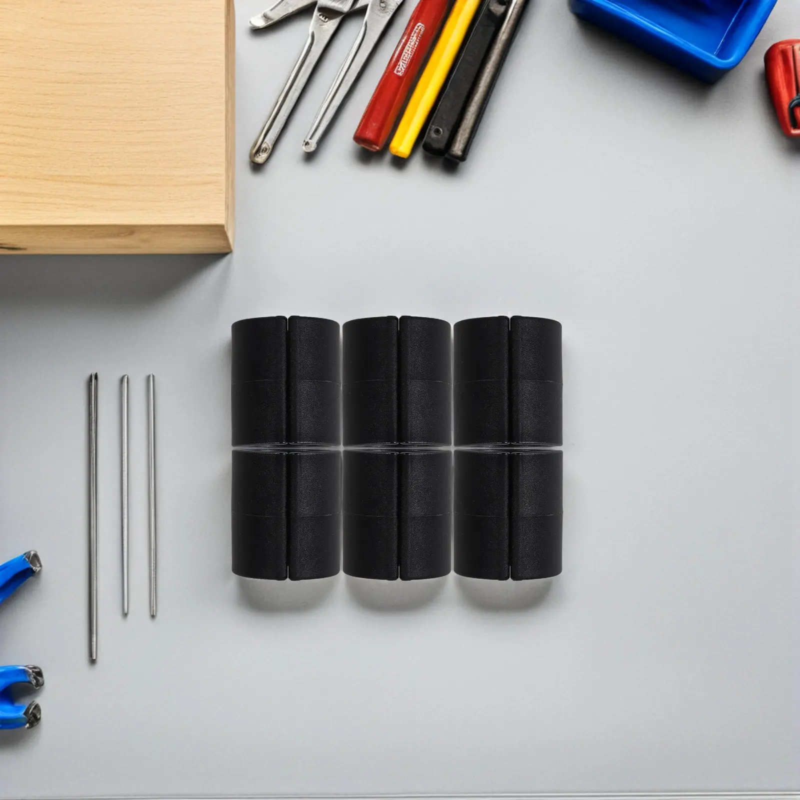U-Shaped Chair Leg Protectors 32pcs Black for 25-30mm Round Tube, Anti-Slip Quiet Furniture Floor Protectors