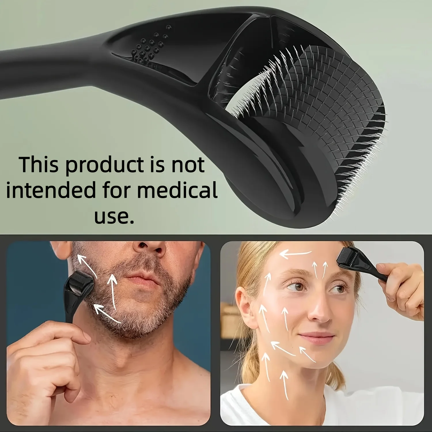 Titanium Derma Pen Roller Hair Growth Beard 540 Microneedle Roller for Facial Skin Care MTS Micro Needle Roller Mesotherapy Use - view 3