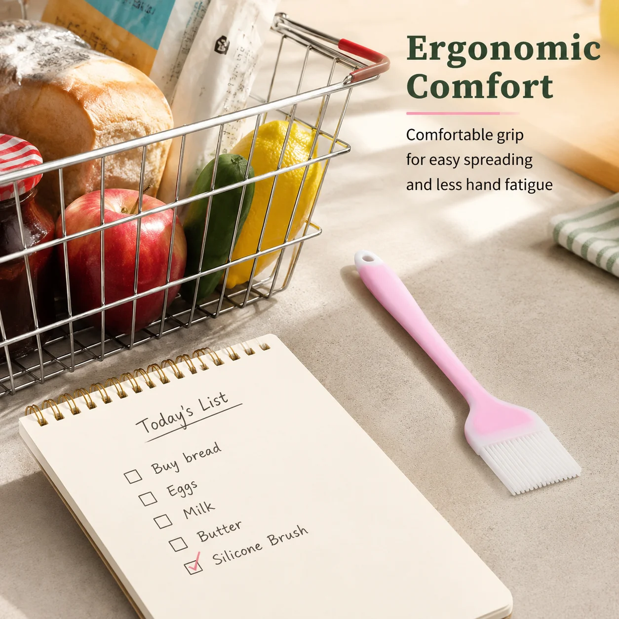 Kitchen Baking Brush - Silicone Kitchen Brushes - Heat Resistant