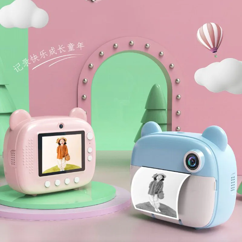 

Q1 Children's Instant Print Camera With Thermal Printer Kids Digital Photo Camera Girl's Toy Child Camera Video Boy's Gift