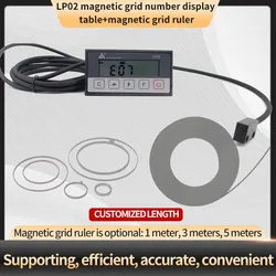 LP02 New Upgrade Digital Radout Dro Magnetic Grating Portable High Precision Scale Cutting and Positioning Measuring Instrument